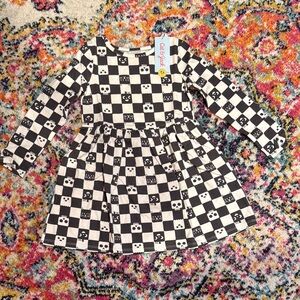Halloween - Cat & Jack Black and White Checkered Toddler Dress